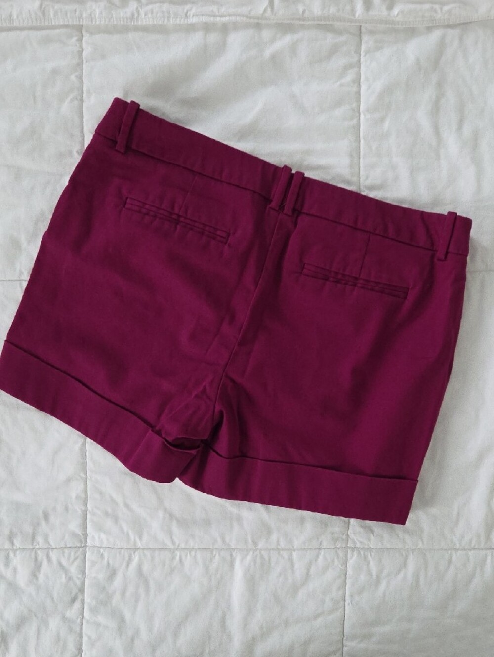 Cotton Shorts With Cuff Mossimo Sz 4 No Flaws Magenta - Picture 3 of 5